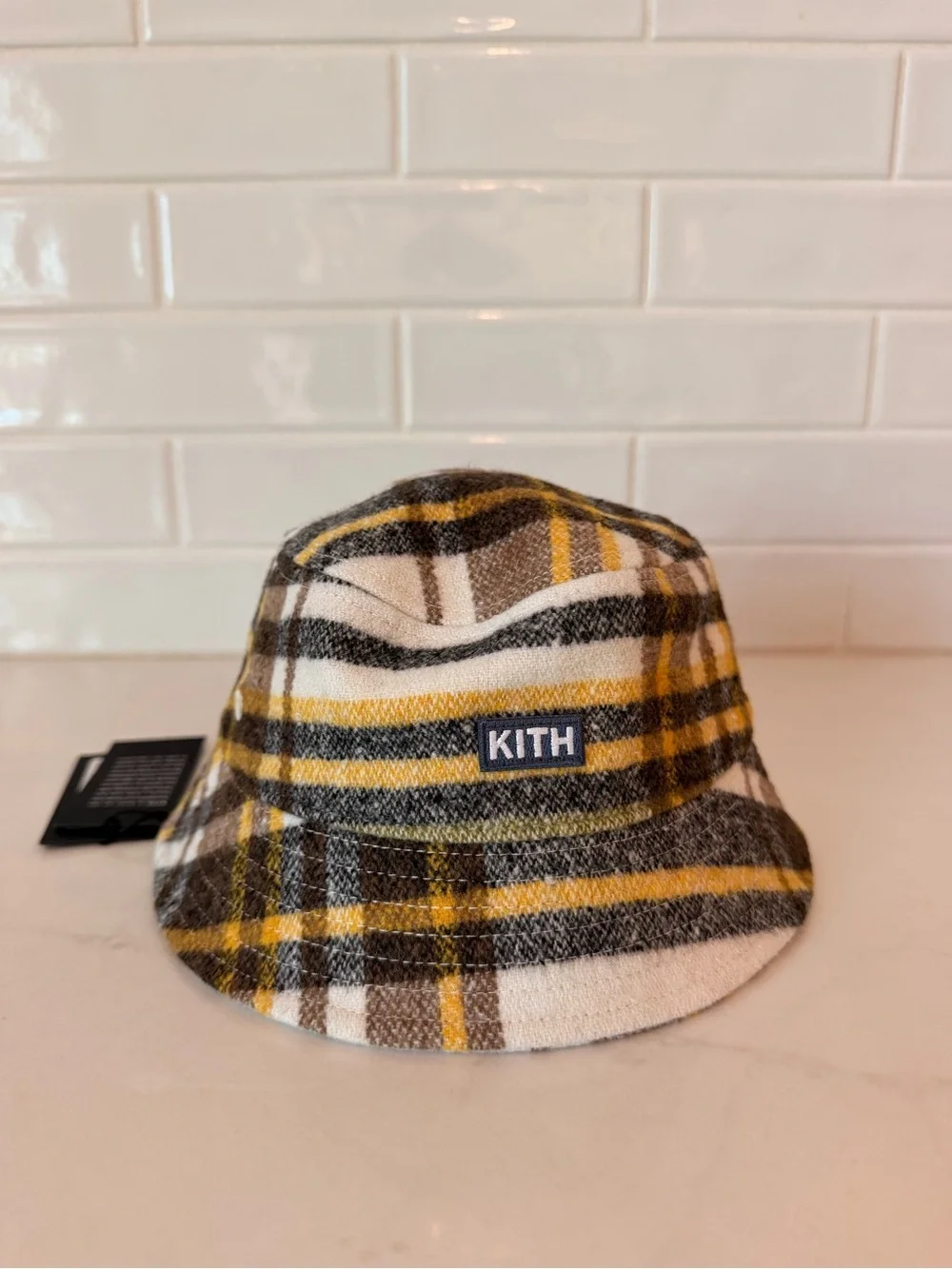 Kith baby Wool Blend Plaid Bucket Hat